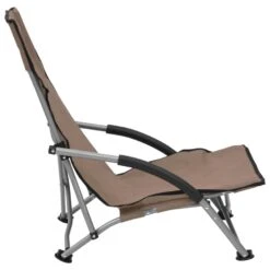 VidaXL Strandstoelen 2 St Inklapbaar Stof Taupe -Woonmeubelwinkel f5e844f740ba4d8486b6b53d25c421cd