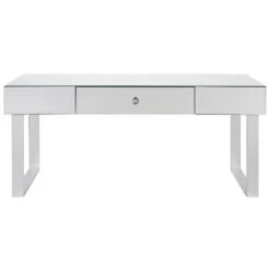 Beliani Salontafel NESLE - Zilver Glas -Woonmeubelwinkel f896096acd7e4c70841d1e8e365a8fd8